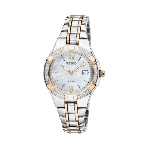 Seiko Ladies Diamonds Solar Stainless Steel Watch 1