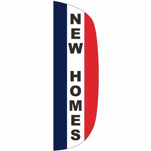 "NEW HOMES" 3' x 10' Message Flutter Flag