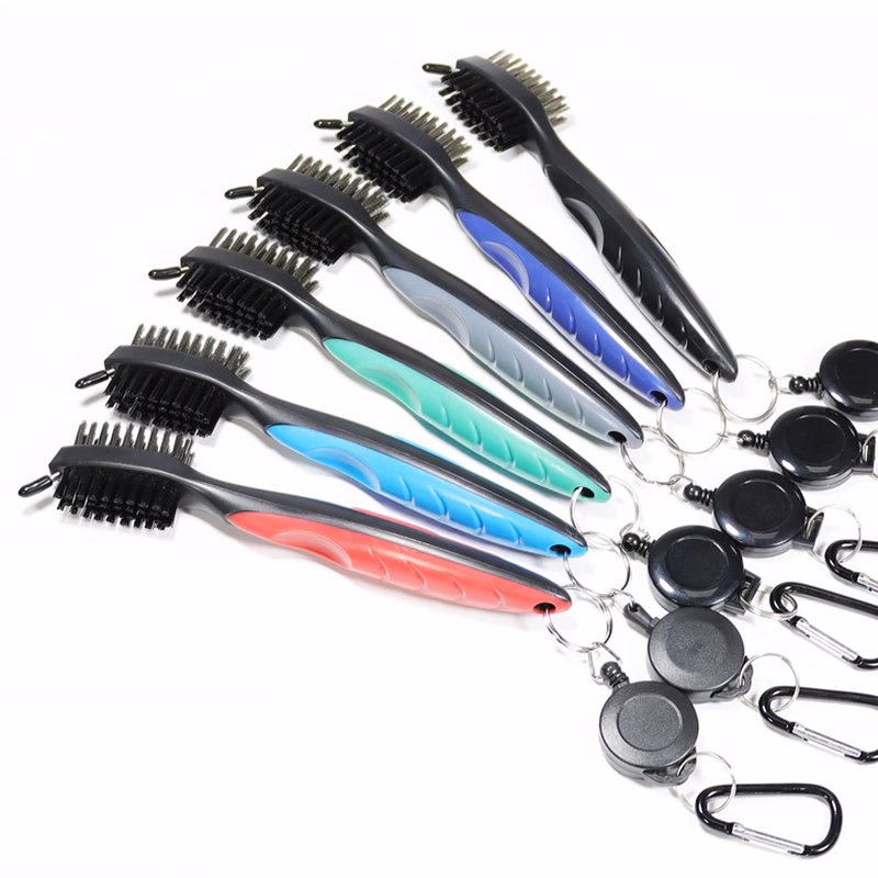 Retractable Double Side Brush With Clasp