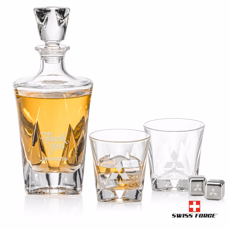 Oakhaven Decanter Set & Ice Cubes