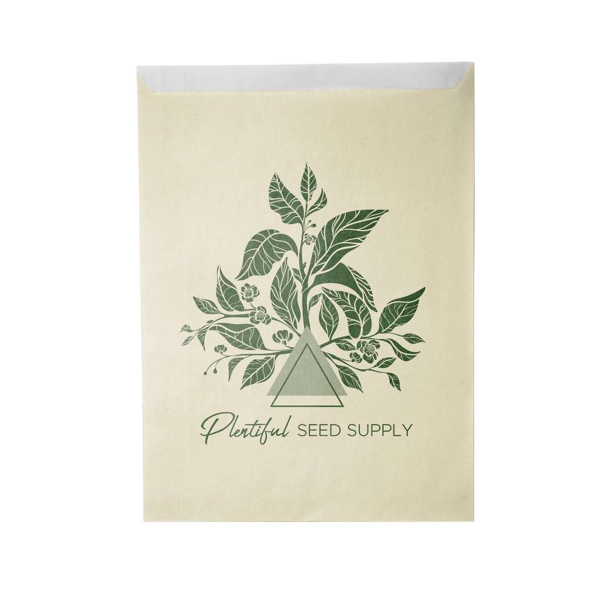 One-color Colored Paper Bag Cream (8.5"W x 11"H) 1