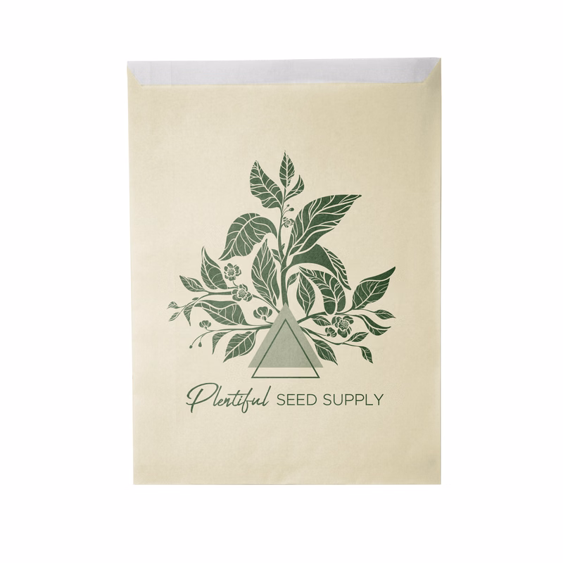One-color Colored Paper Bag Cream (8.5"W x 11"H)