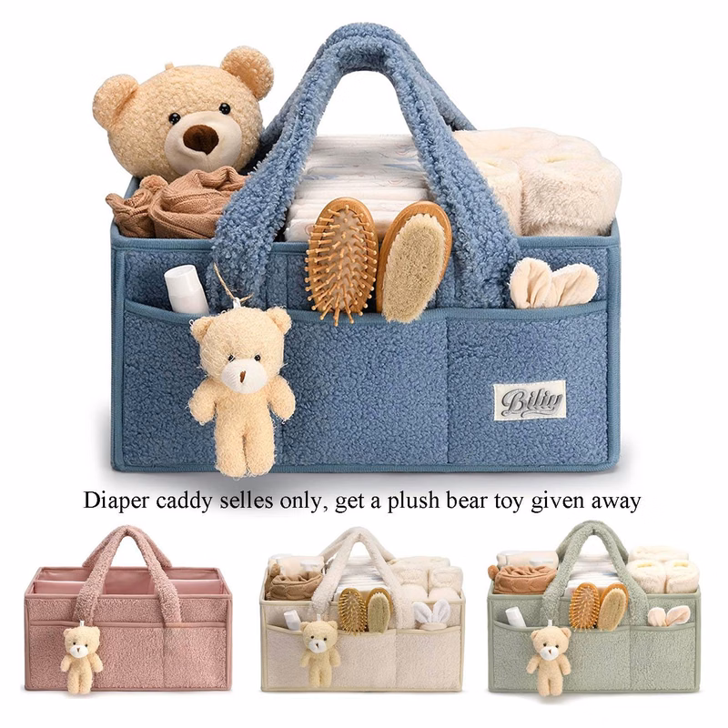 Baby Diaper Caddy Organizer with Handle