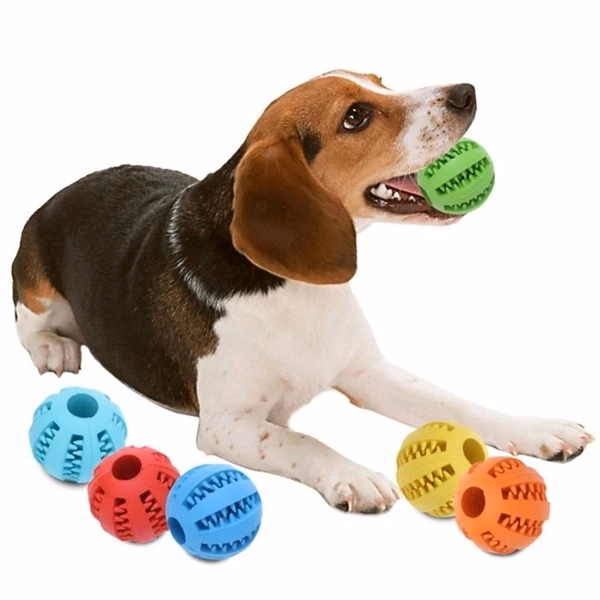 Pet Toy Ball Dog Chew Durable Treat IQ Indestructible Balls