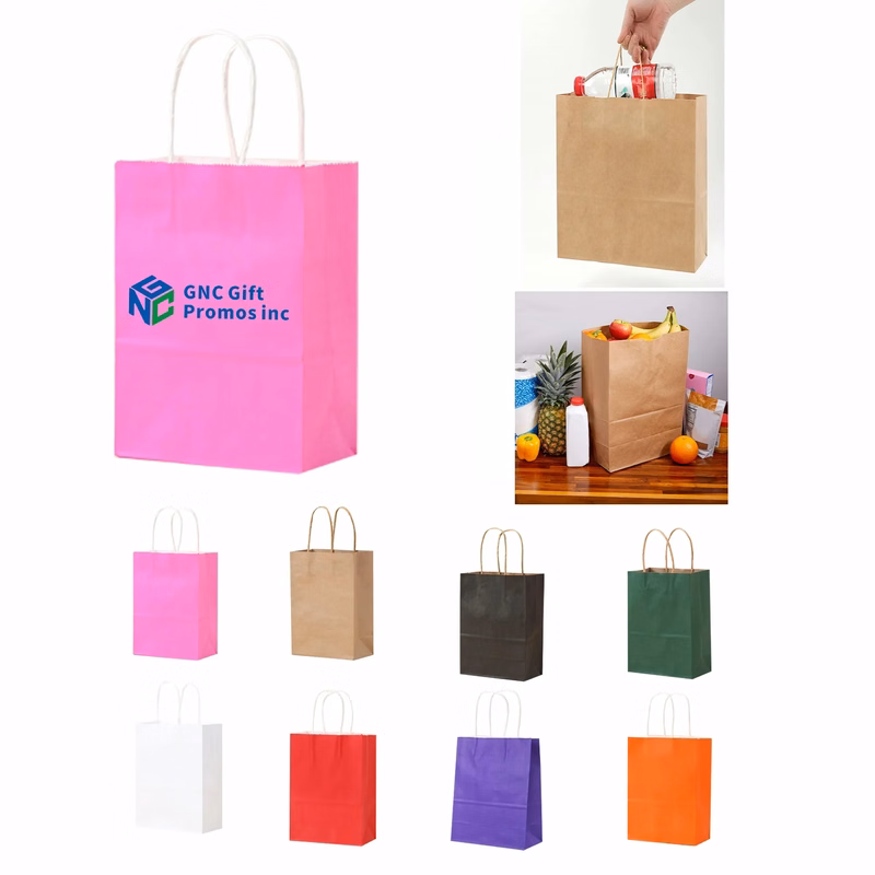 Customized Kraft Paper Tote Bags