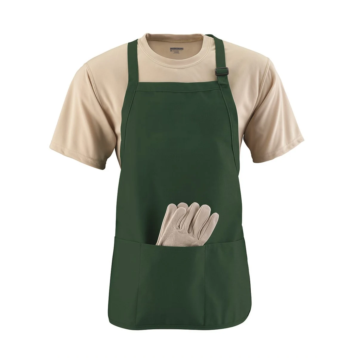 Medium Length Apron with Pouch - 4250 1