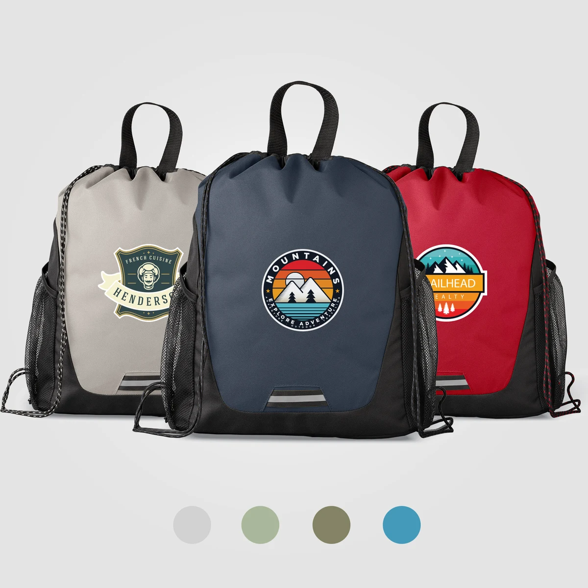 Jotun Recycled Polyester Pocketed Drawstring Bag - 2.6 gal 1