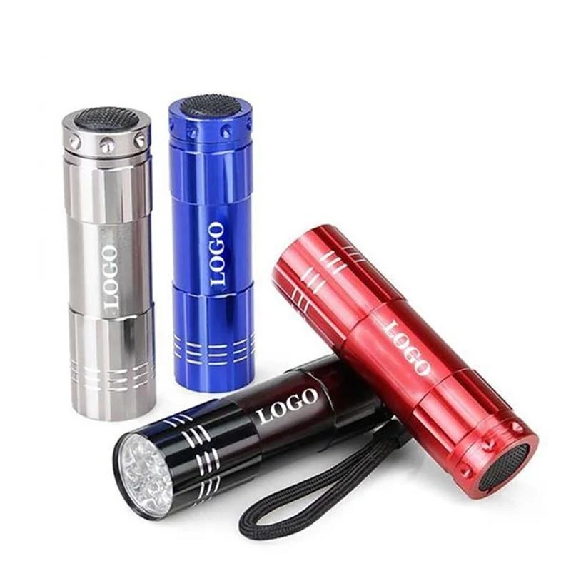 Led Mini Aluminum Flashlight W/ Lanyard 1