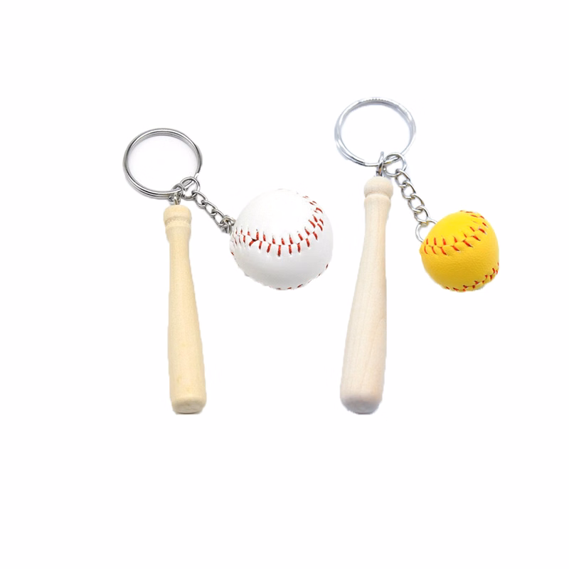 Mini Baseball Bat Keychain Large Size