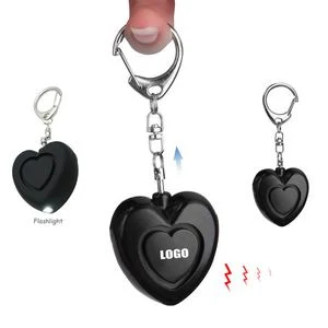 Heart Safety Alarm Keychain With LED Light And 120DB Panic Sound 1
