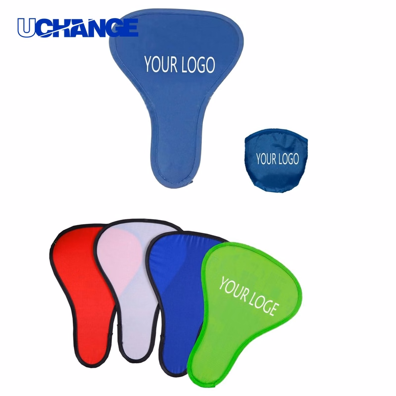 T-Shape Foldable Hand Fan Tool with Pouch