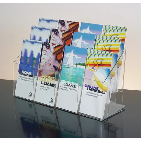 3-tiered 12 pocket Countertop Brochure Holder 1