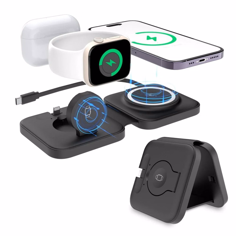 3-in-1 Magnetic Foldable Fast Charging Wireless Charger