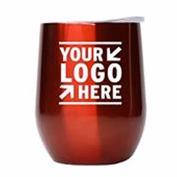 Insulated Egg Shaped Drinking Mug 12Oz