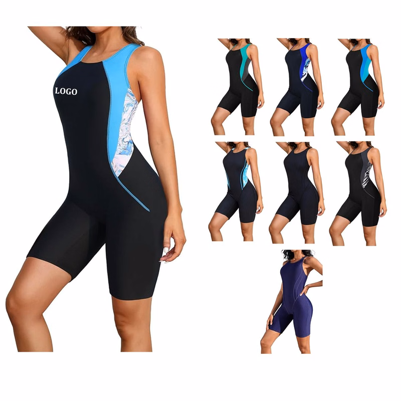 Women's Boyleg One Piece Swimsuit Racerback
