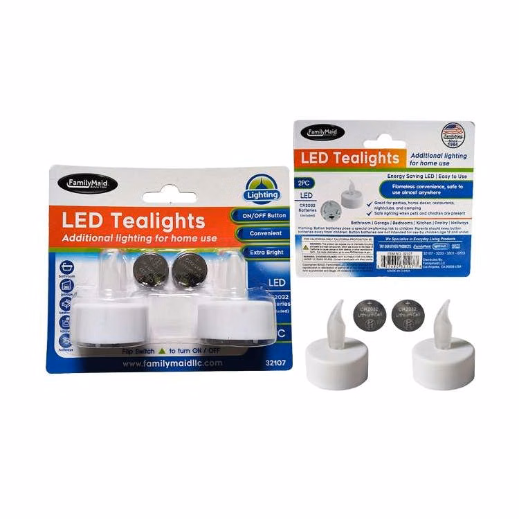 LED Tealight Candles - 2 Pack