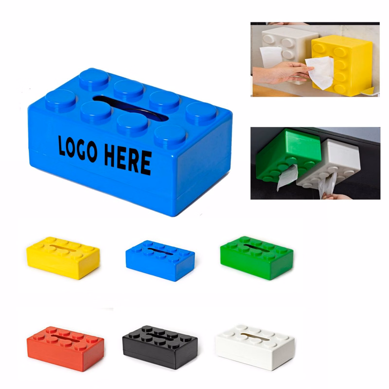 Bathroom Tissue Storage Box with Creative Brick Pattern