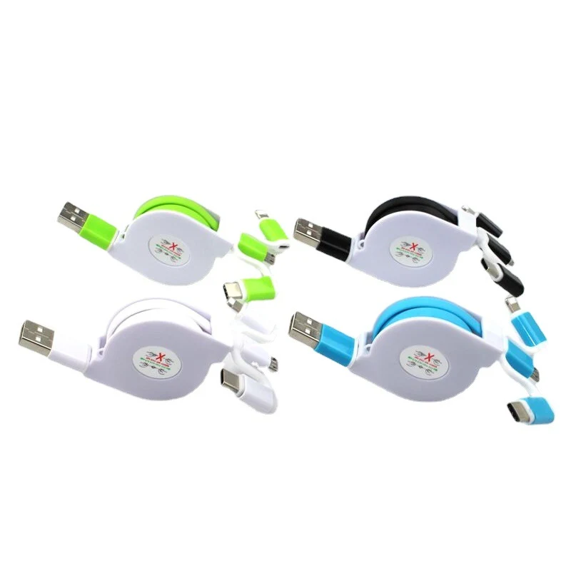 3 in 1 Retractable Data Cable 1