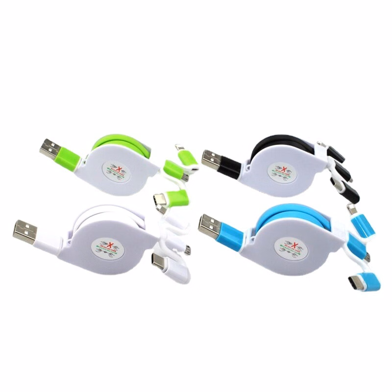 3 in 1 Retractable Data Cable