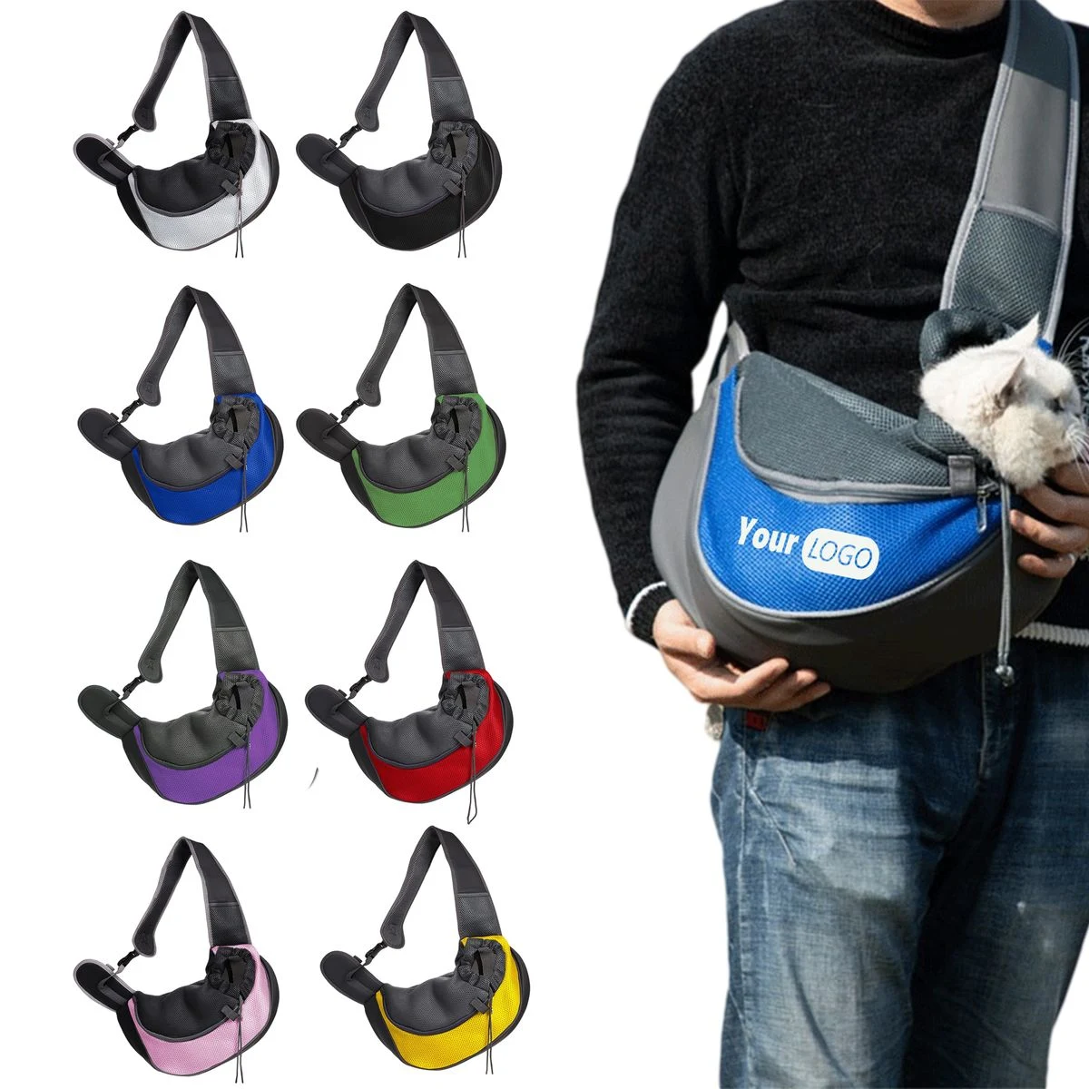 Breathable Pet Sling Carrier Bag 1