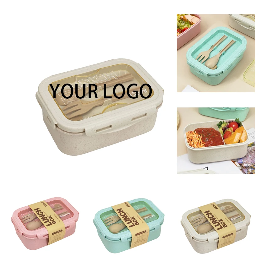 Wheat Straw Microwave-Safe Lunch Box 1
