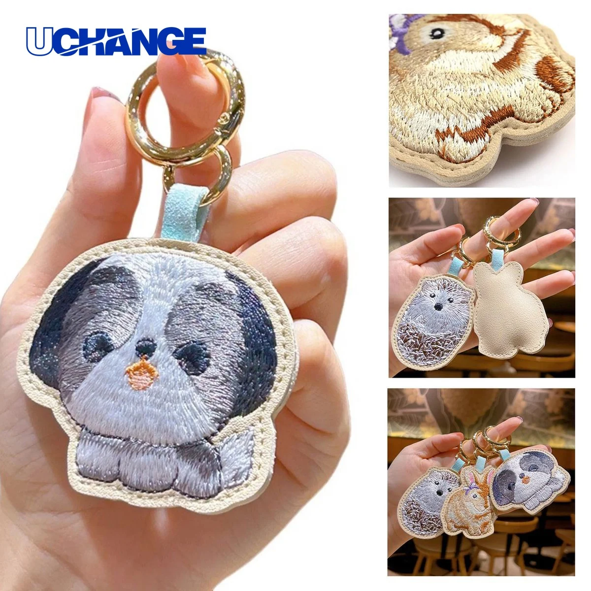 PU Leather Bag Keychain Accessory for Daily Carry 1