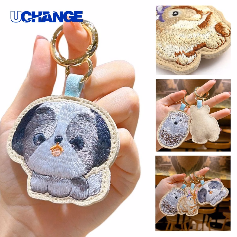 PU Leather Bag Keychain Accessory for Daily Carry