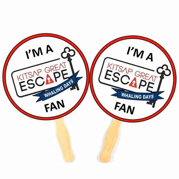 Custom Paper wooden hand fan