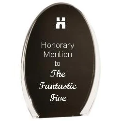 7" Luminary Oval Acrylic Award 1