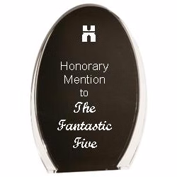 7" Luminary Oval Acrylic Award