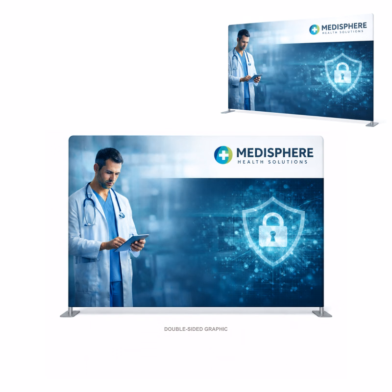 10' Flexi-Tube Display, Double-Sided