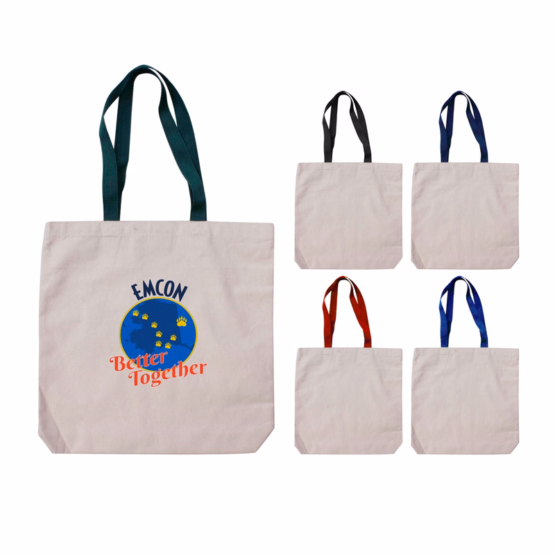 100% 10 oz. Recycled Cotton Canvas Tote Bag