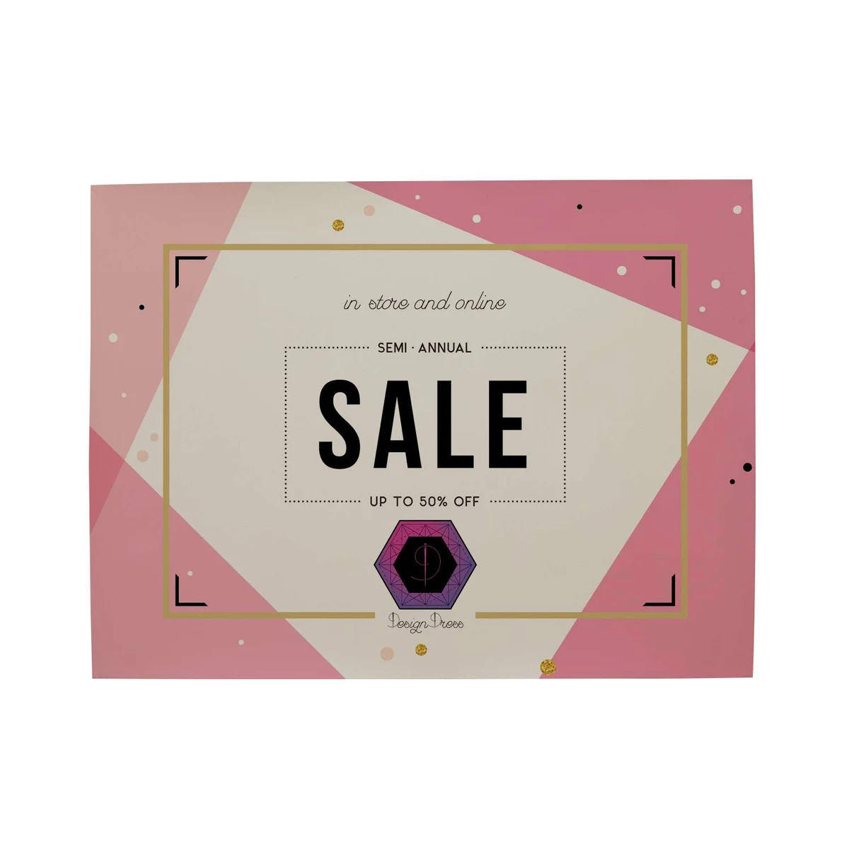 36" x 48" Opaque Window Cling 1
