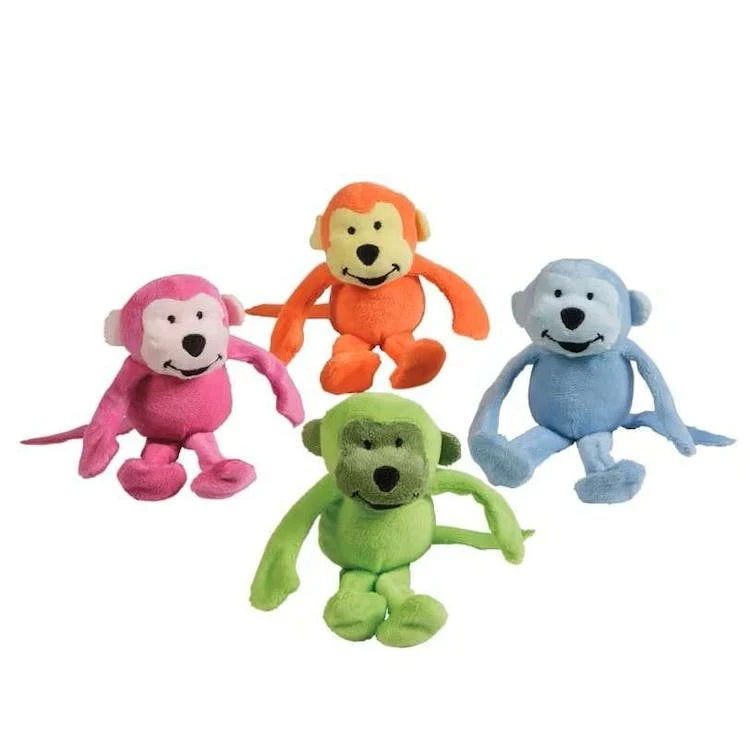 Neon Stuffed Monkeys - 5.5" 1