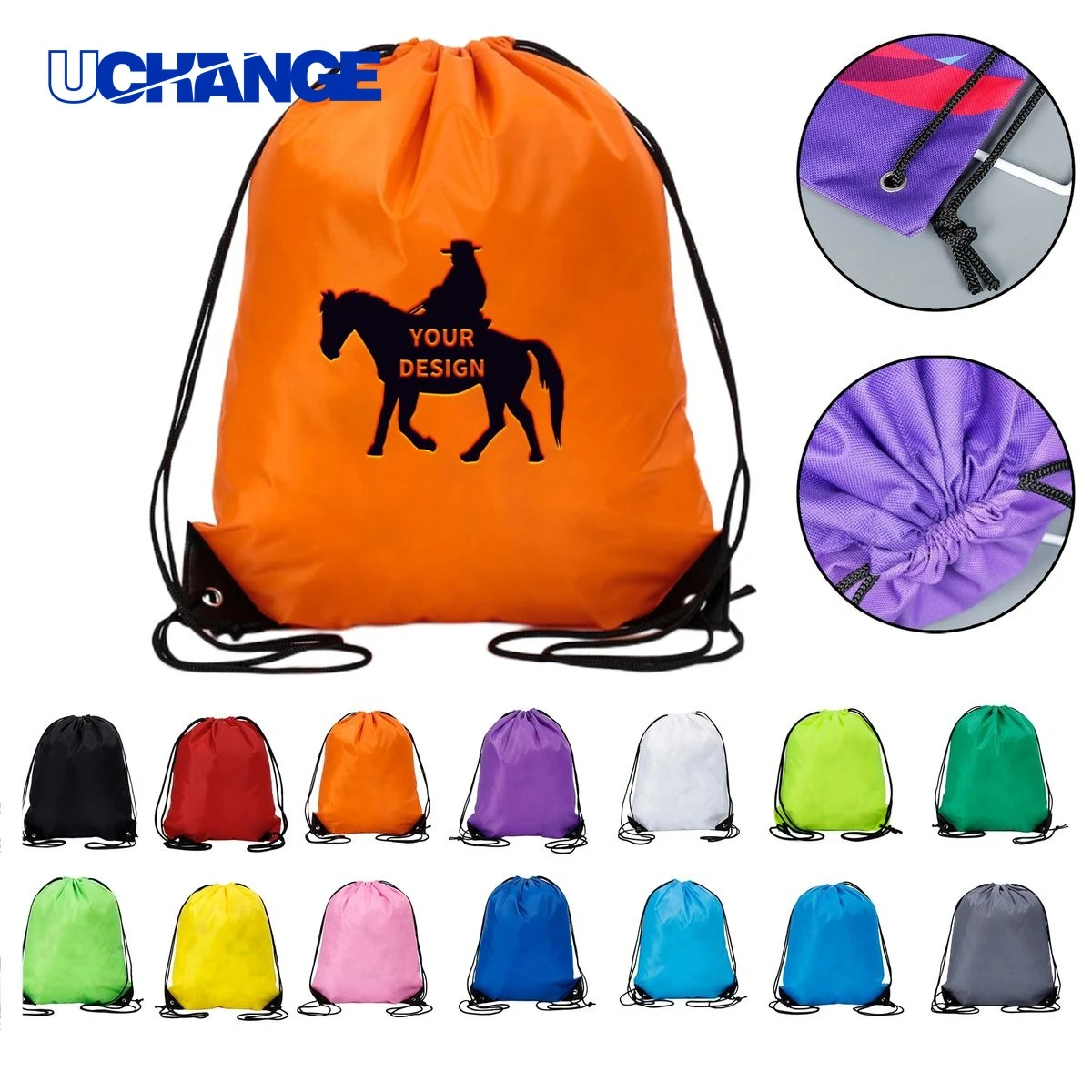 Cinch Sack Drawstring Backpack 1