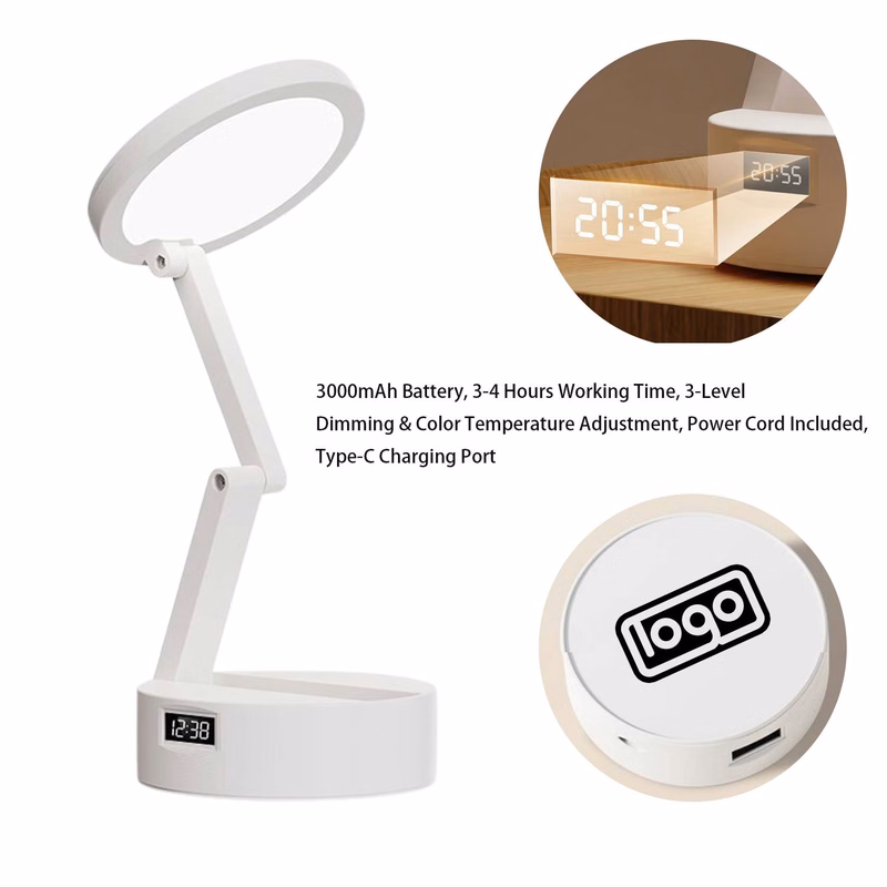 Rechargeable Foldable Plastic Desk Lamp