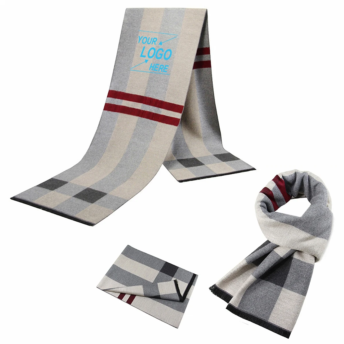 Men's Warm Winter Scarf 1