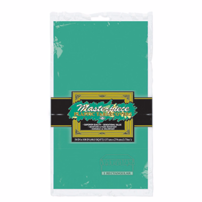 Masterpiece Rectangle Plastic Table Cover