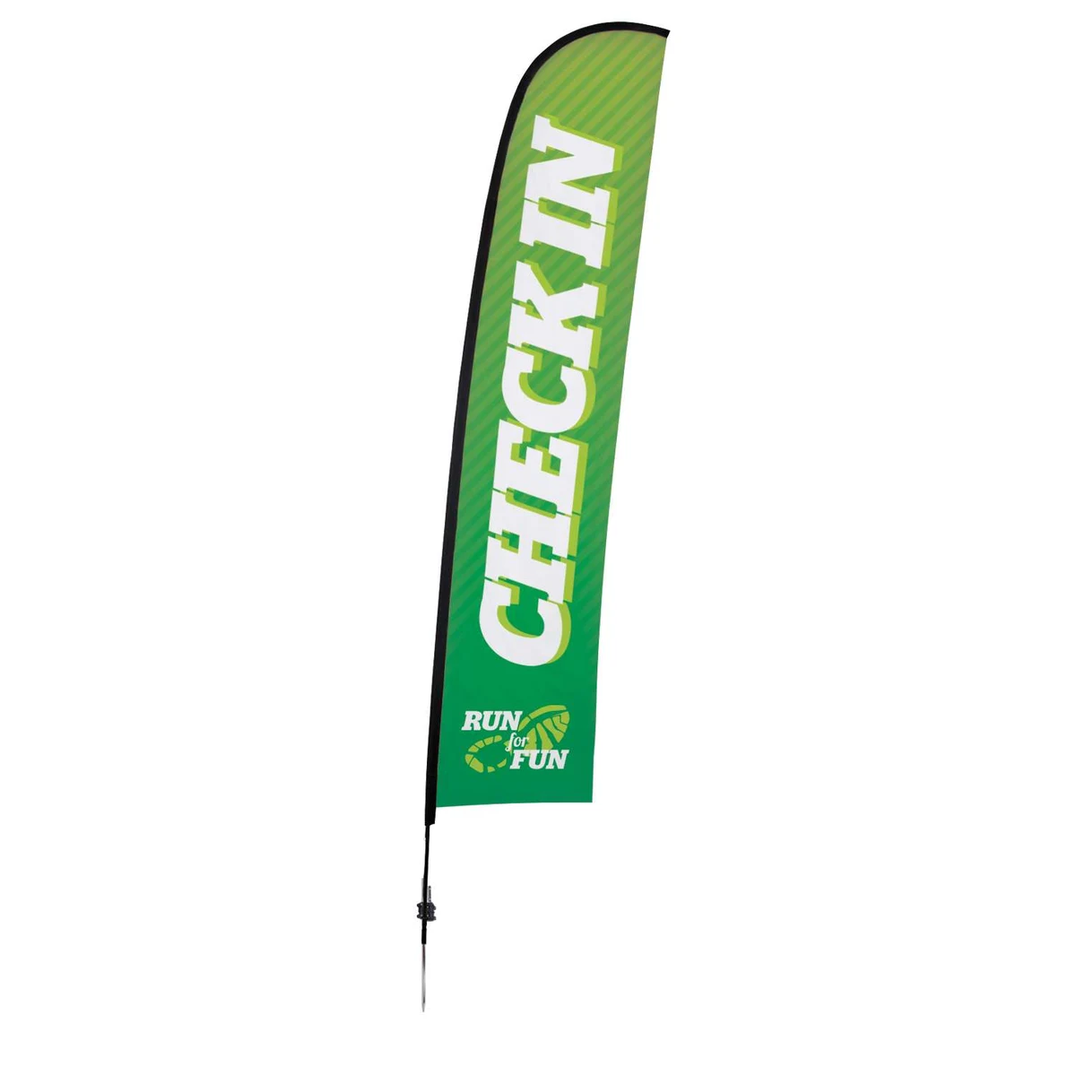 17' Premium Blade Sail Sign Kit (Single-Sided with Ground Spike) 1