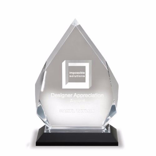 7 3/4" Blue Diamond Acrylic Award