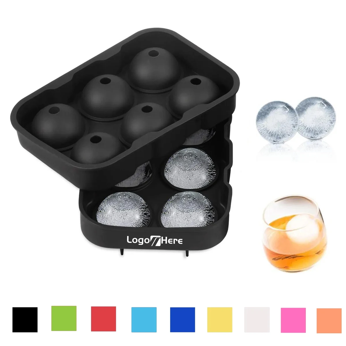 Silicone Mold 6 Ice Ball Tray 1