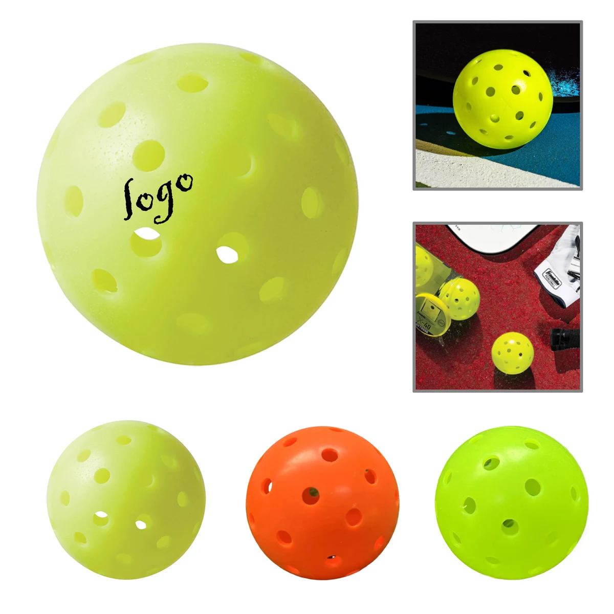 MOQ50 USAPA Approved 40-Hole Pickleball Set 1