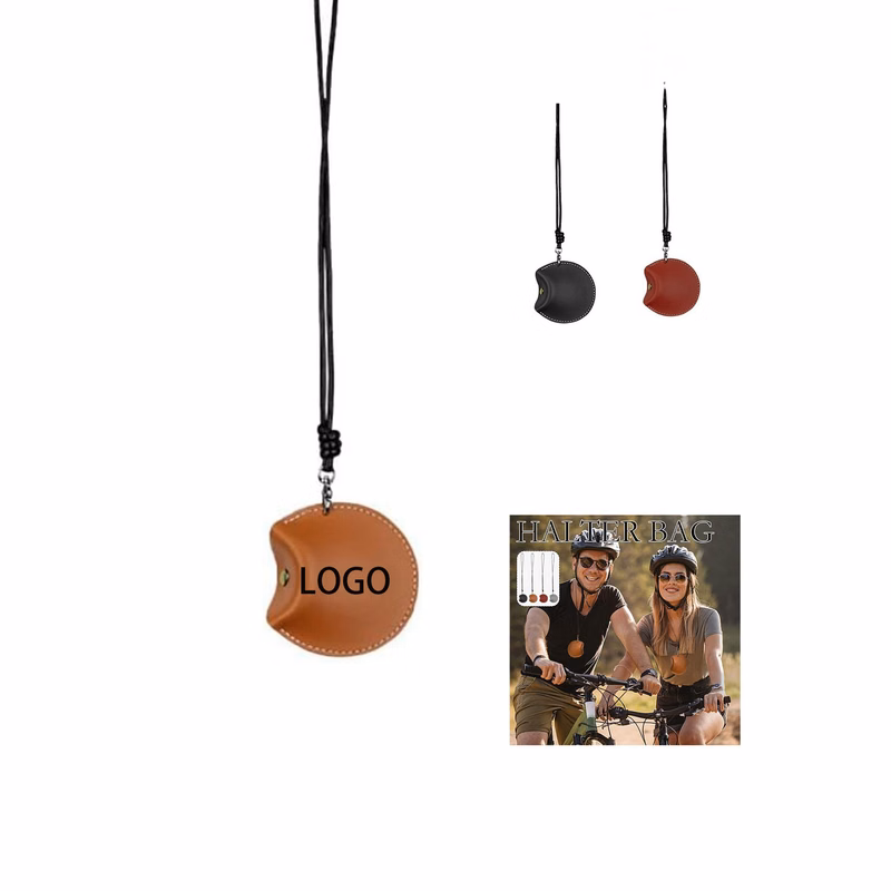 Leather Bluetooth Headphones Bag Necklace