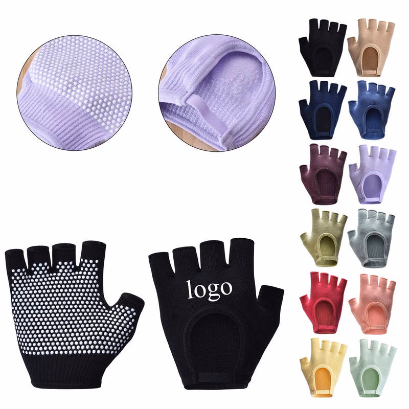 Non-Slip Half Finger Yoga Gloves
