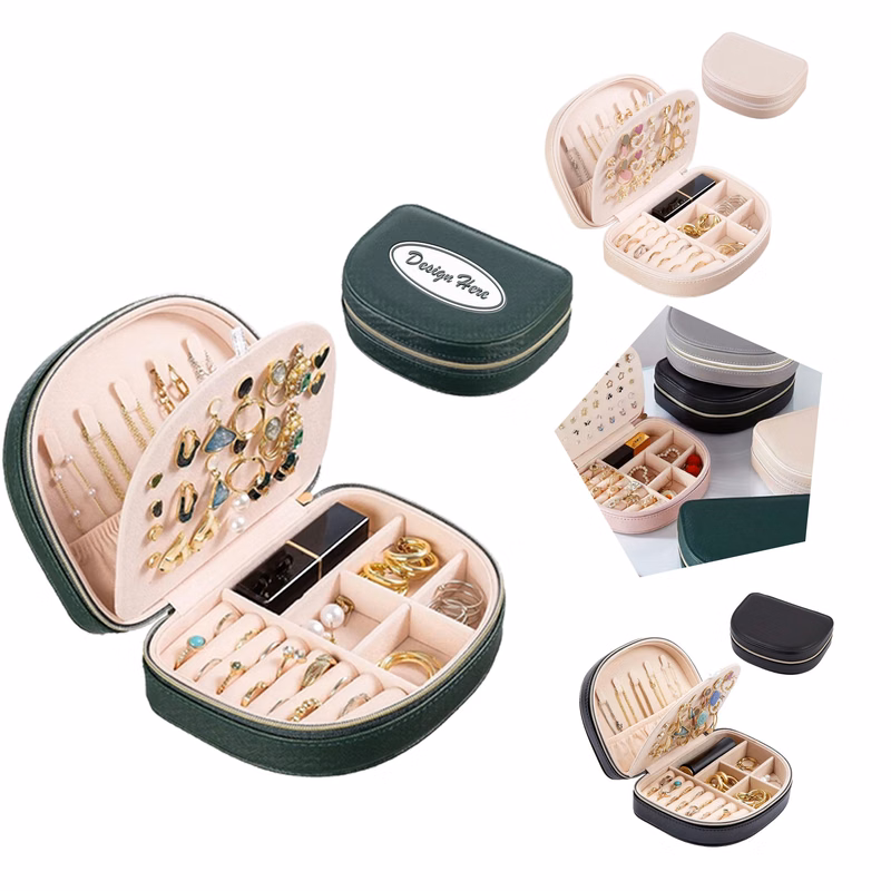 Women's Travel Jewelry Organizer in PU Leather