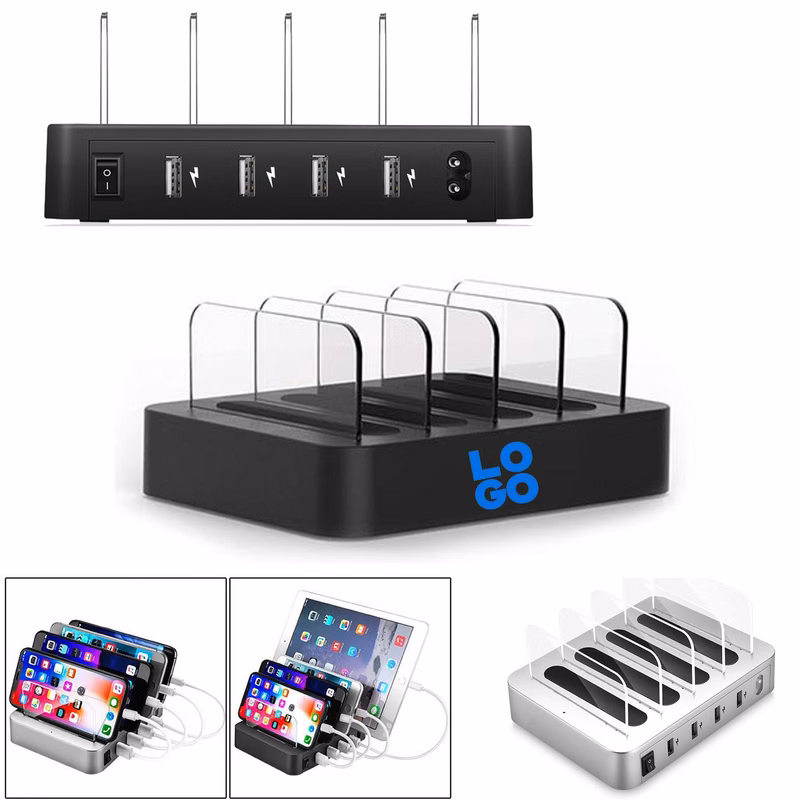 4 Port USB Charging Station