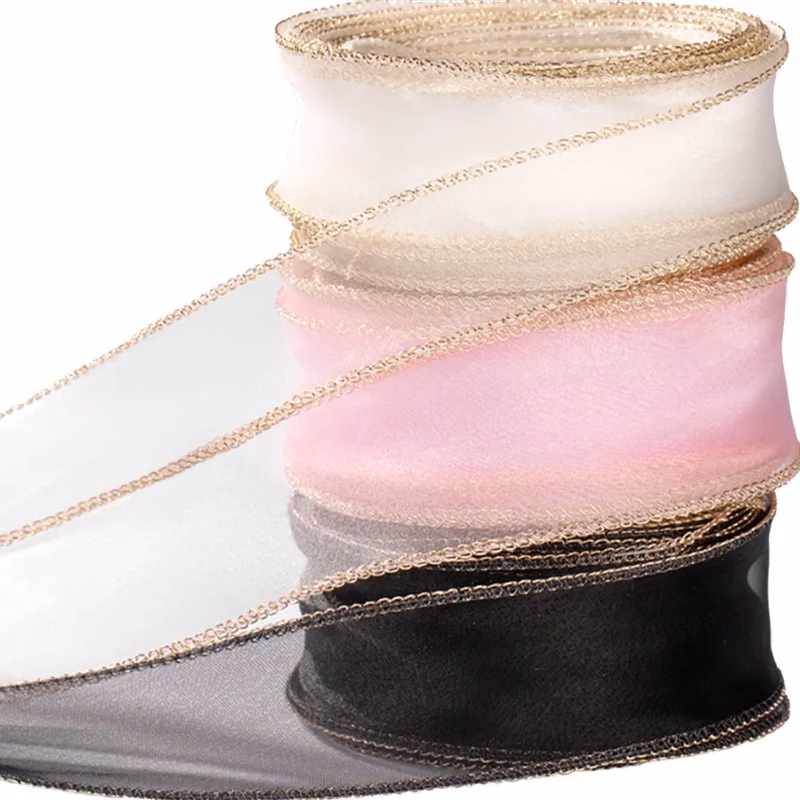 Blank Metallic Edge Wavy Ribbon