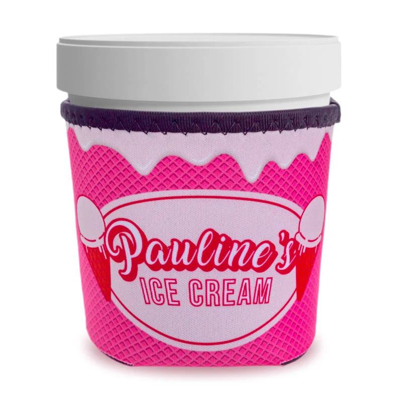 Full Color Neoprene Ice Cream Pint Sleeves 1