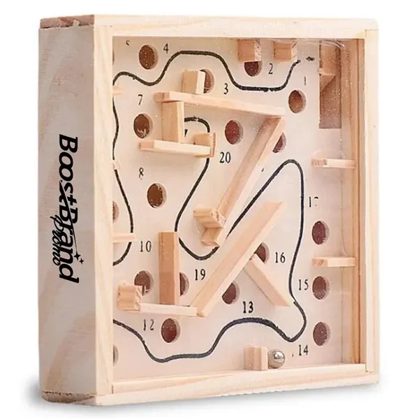 Custom Wooden Labyrinth Bead Maze Puzzle Game — 4.53 Inch Desk Toy Brain Teaser Giveaway 1