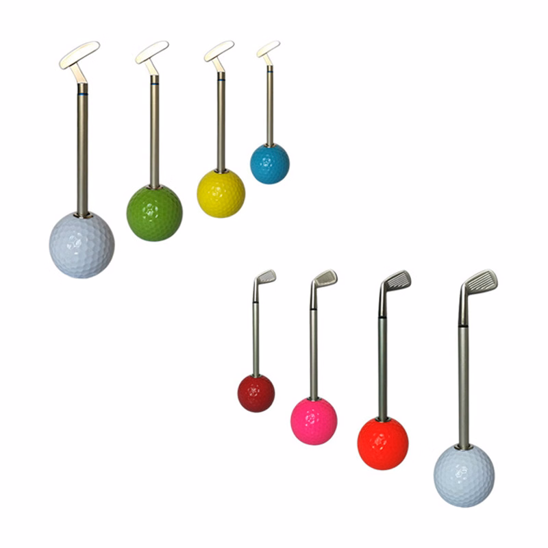 Executive Golf Club Pen Holder Desk Gift Set